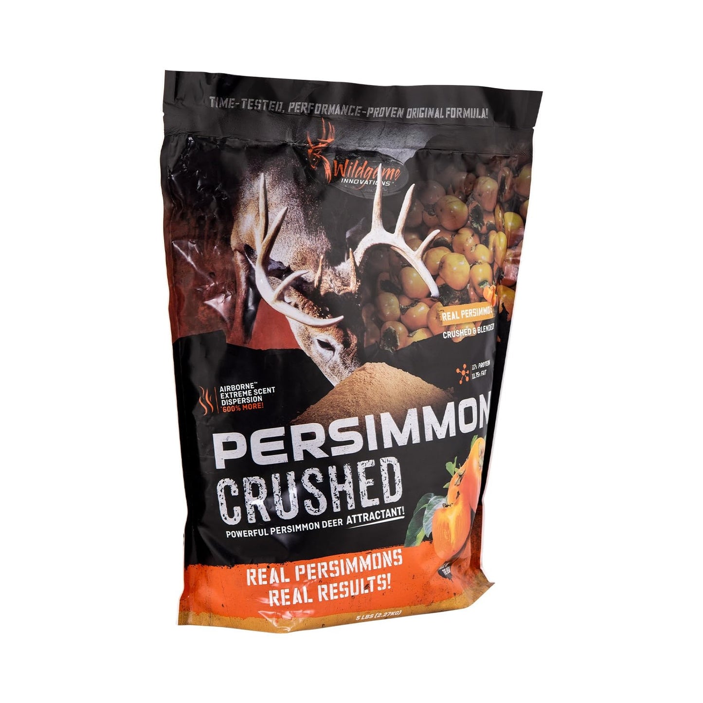 Wildgame Innovations Persimmon Crushed Deer Attractant, 5Lb Bag | Powe
