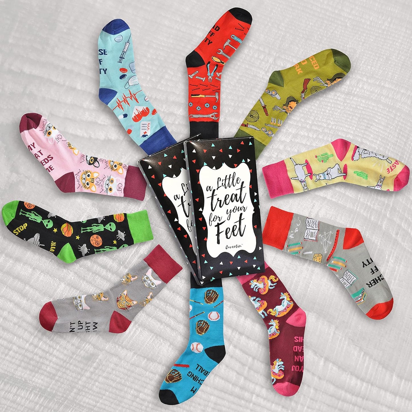 Men'S Funny Socks Hunting Fishing Football Baseball Gaming Golf Taco Pizza Bacon Christmas Gift for Men
