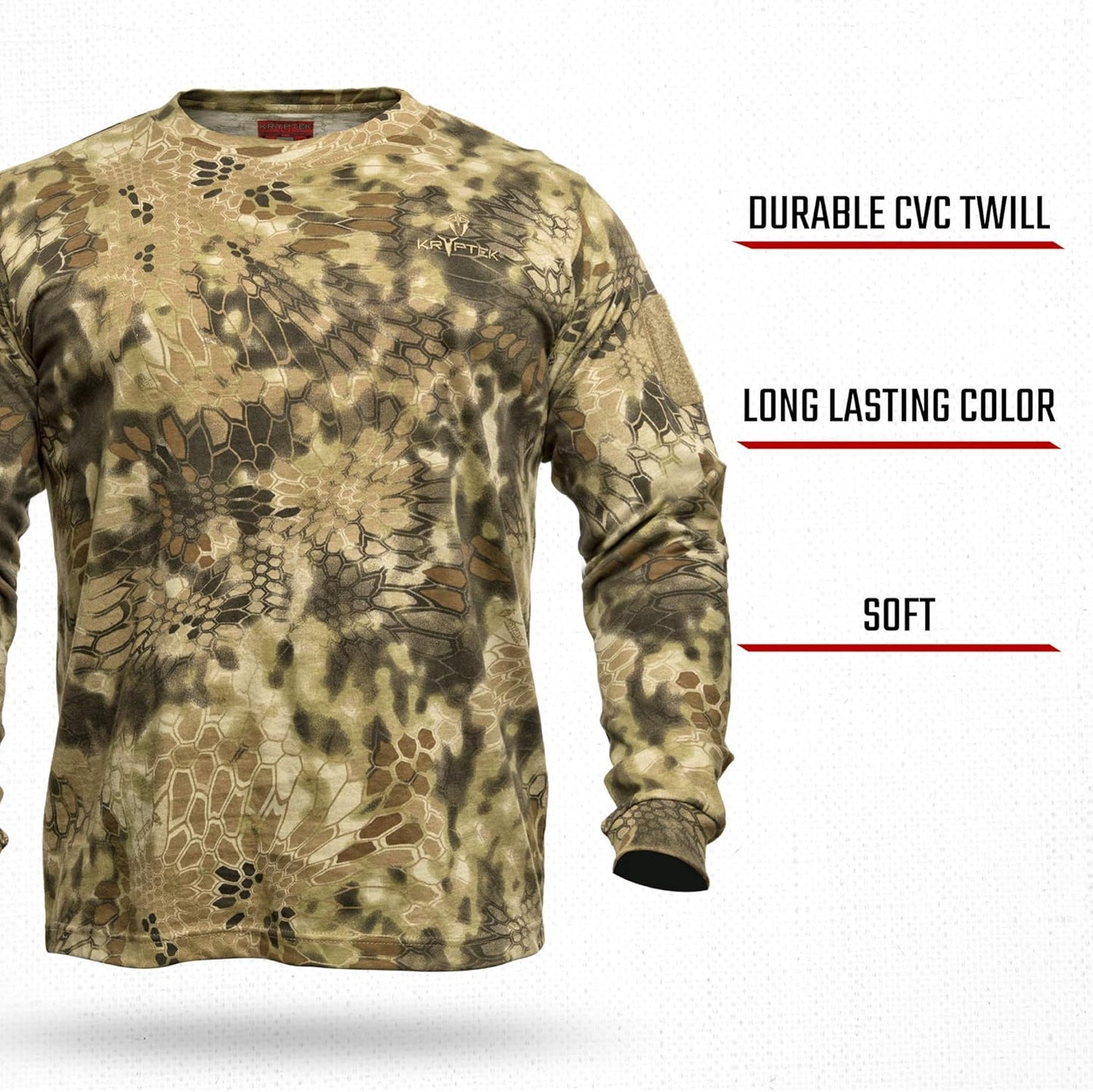 Men'S Standard Stalker Long Sleeve, 100% Cotton, Camo Hunting Tee