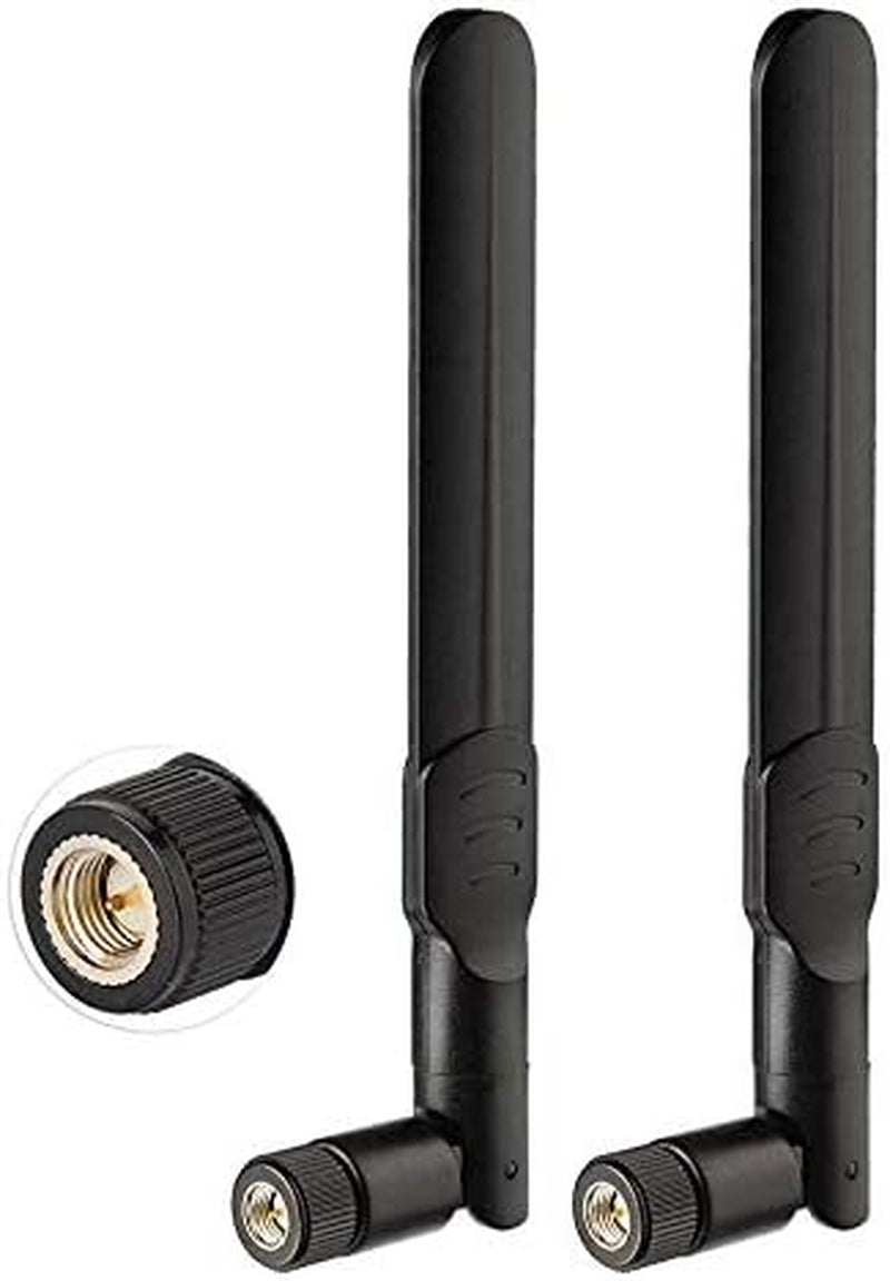 4G LTE 8Dbi SMA Male Antenna (2-Pack) Compatible with Spypoint Flex-S Dark Flex-Plus Flex-M G-36 Flex Dual-Sim Cell-Link Trail Game Camera Cellular Wireless Router Security Camera