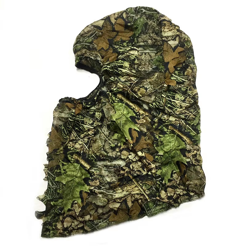 Man and Woman Outdoor Hunting Cap Cycling Fishing Bionic Camouflage Hunting Mask Outdoor Hunting Fishing Headgear Camou Hat