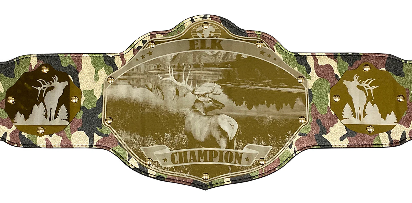 Hunting Championship Belt - Select Animal - Custom Text