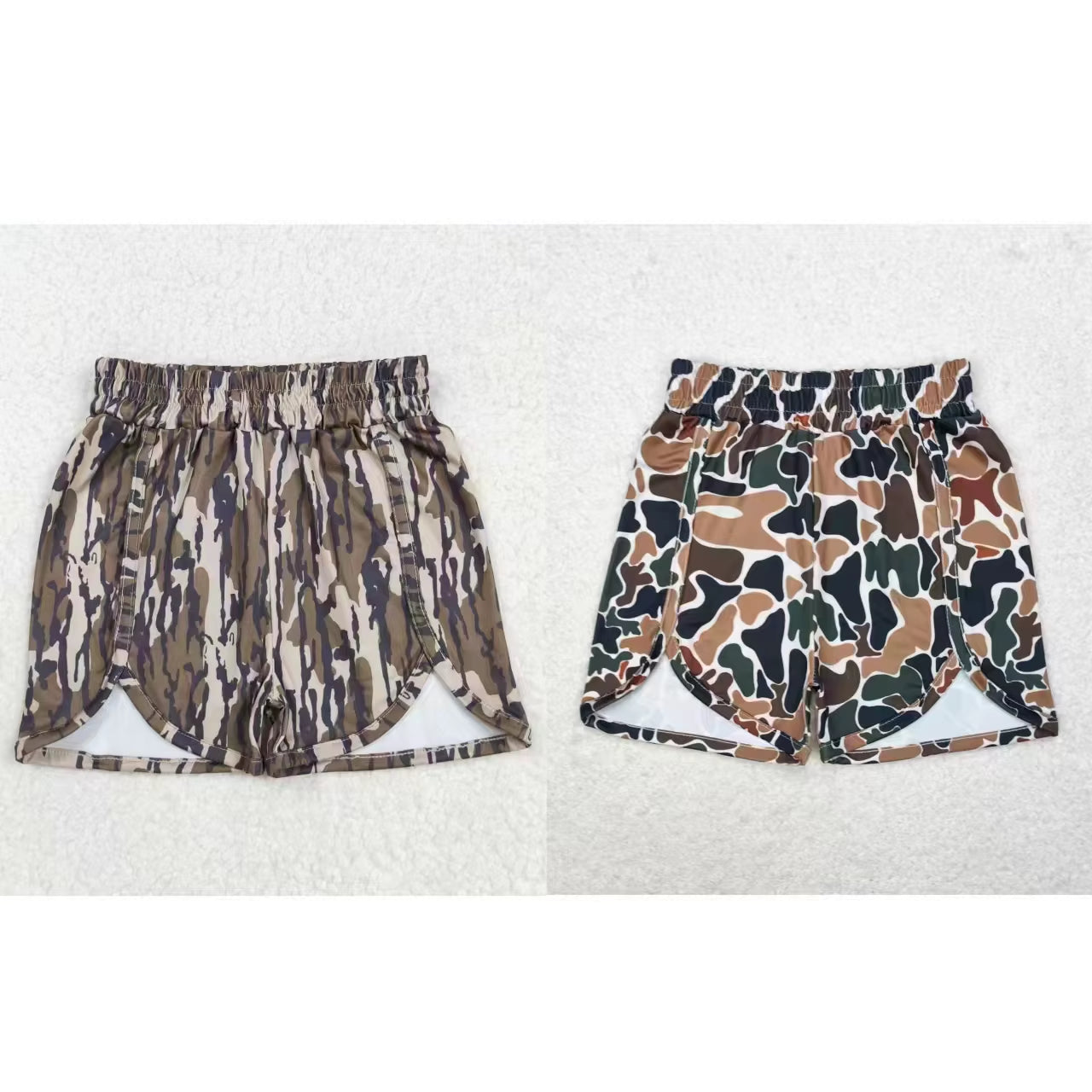 Wholesale Baby Girl Summer Camo Running Shorts Athletic Workout Beach Clothing Kids Children Toddler One Piece Clothes