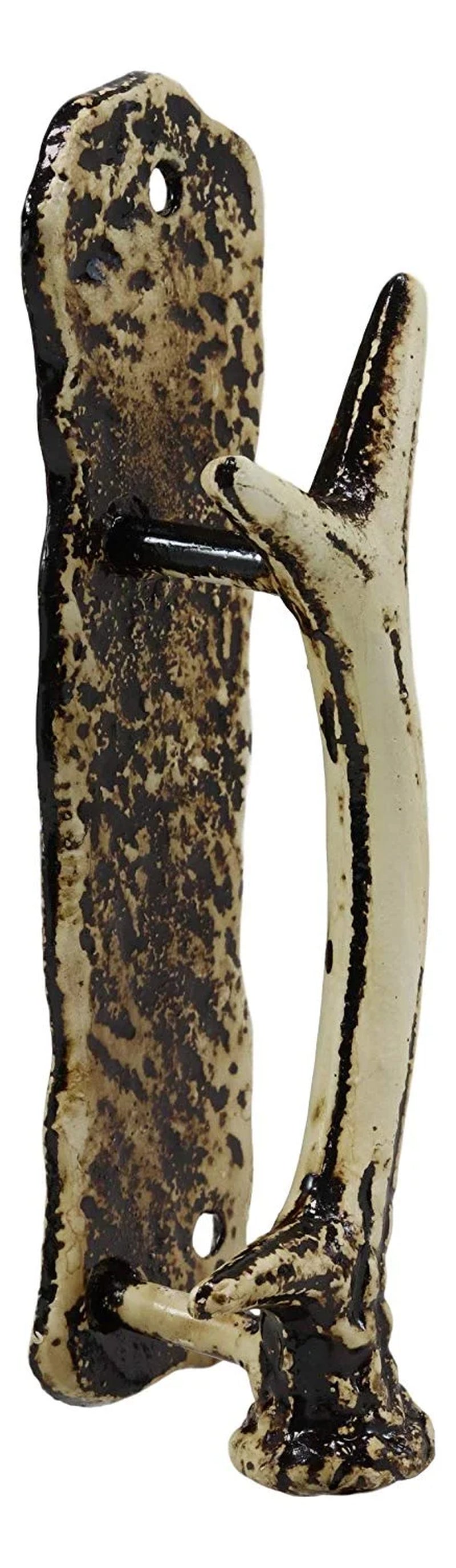 Ebros Set of 2 Western Rustic Deer Antlers Door Pull Handle Hardware Bar Handles