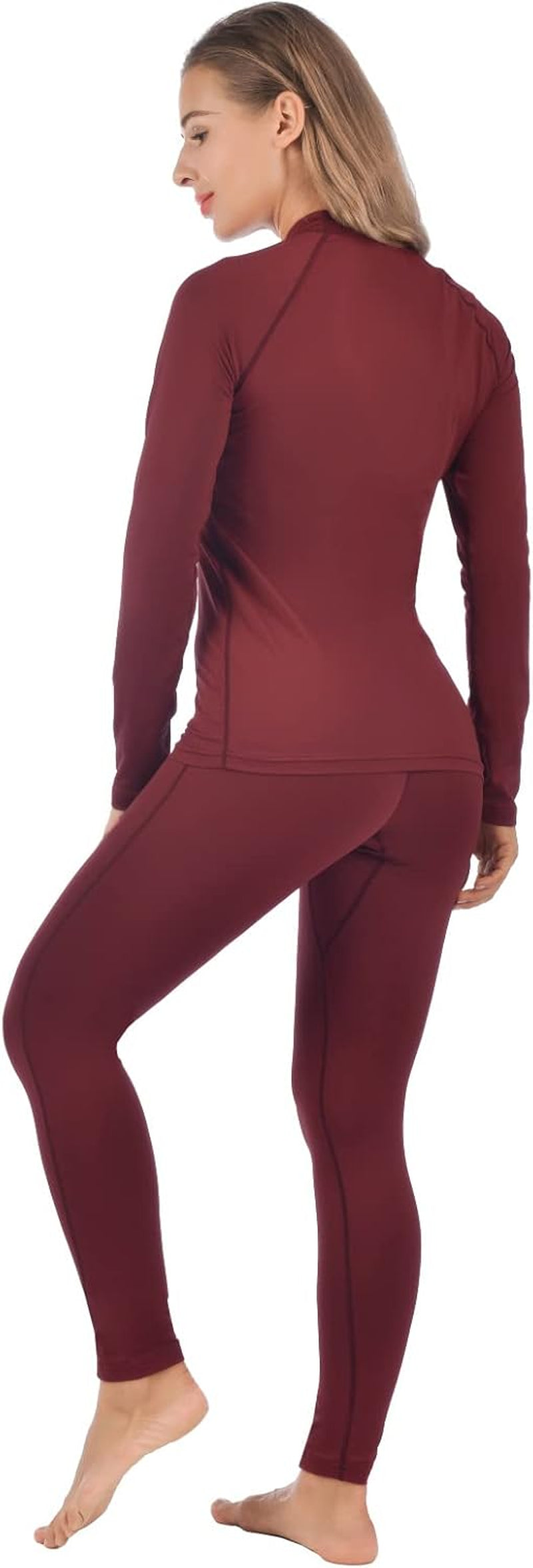 Thermal Underwear for Women Long Johns Ultra-Soft Base Layer Pajama Set Winter Cold Weather Top and Bottom