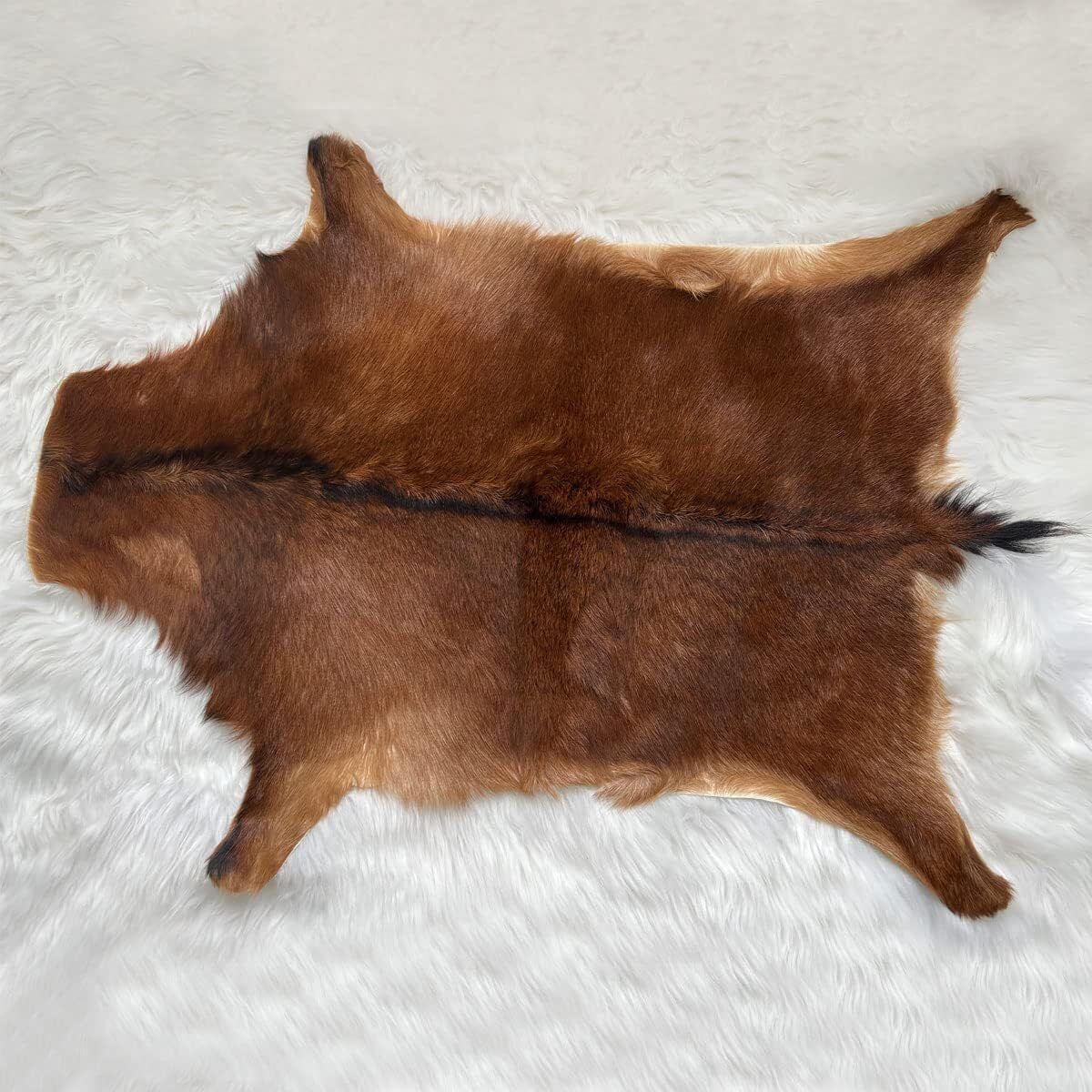 Red Deer Hide Rug Deer Skin Rug Deer Taxidermy Fireplace Deerskin Decor Reindeer