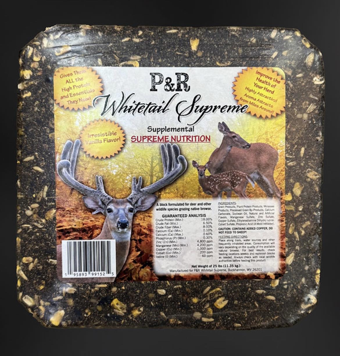 P & R Whitetail Supreme Supplemental Blocks - (80 count) Pallet