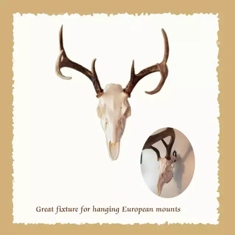 European Mount Skull Hanger, Deer Skull Wall Mount Hanger for Hanging Deer Head