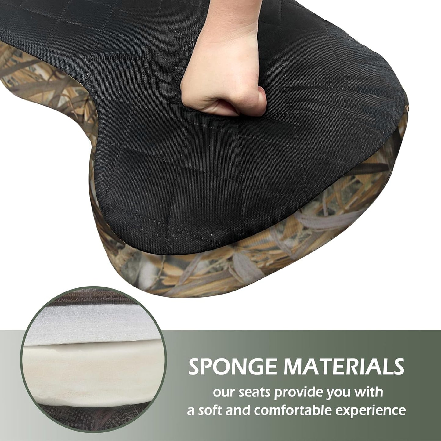 Portable Hunting Seat Cushion 11.4X15.7X2.8I