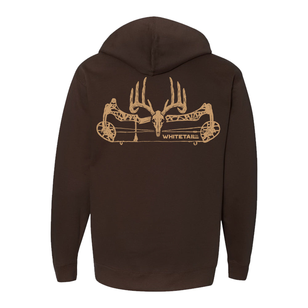 Always Ruttin’ Buck Hoodie – Soft Fleece Hunting Hoodie for Outdoorsmen - Brown