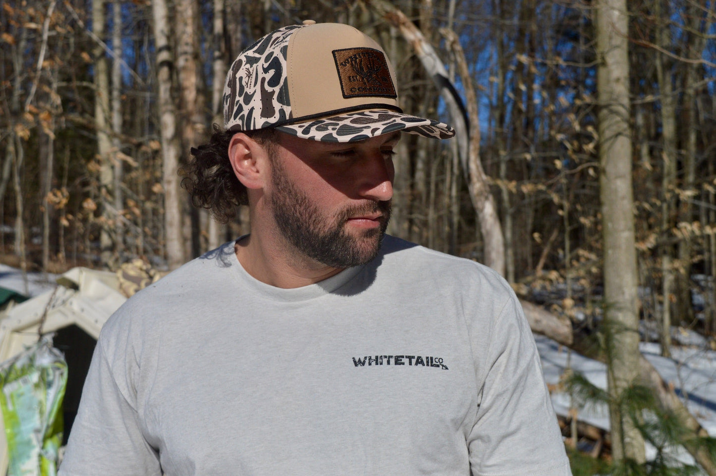 Whitetail Co. Old Camo Ropy 5 Panel Hat