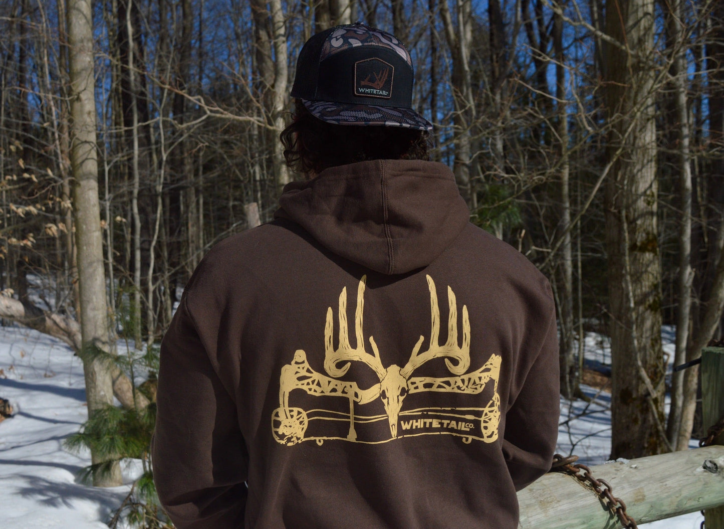 Always Ruttin’ Buck Hoodie – Soft Fleece Hunting Hoodie for Outdoorsmen - Brown