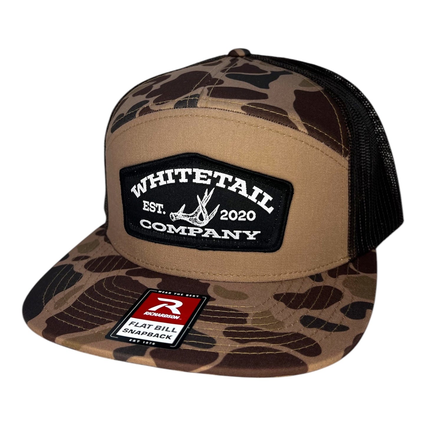 Whitetail Co. Duck Bark Camo Hat - 168 Richardson - Shed Hunter Black