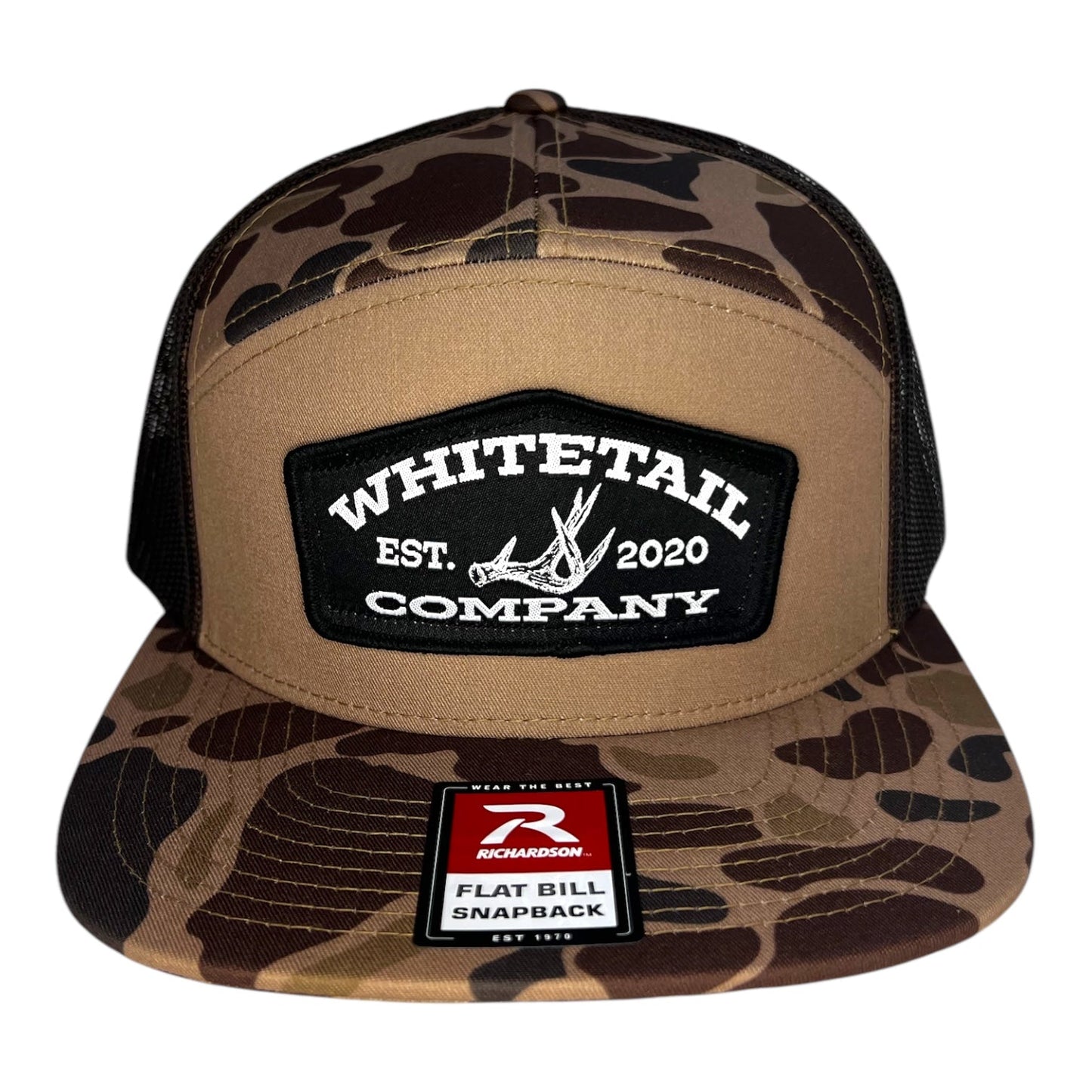 Whitetail Co. Duck Bark Camo Hat - 168 Richardson - Shed Hunter Black