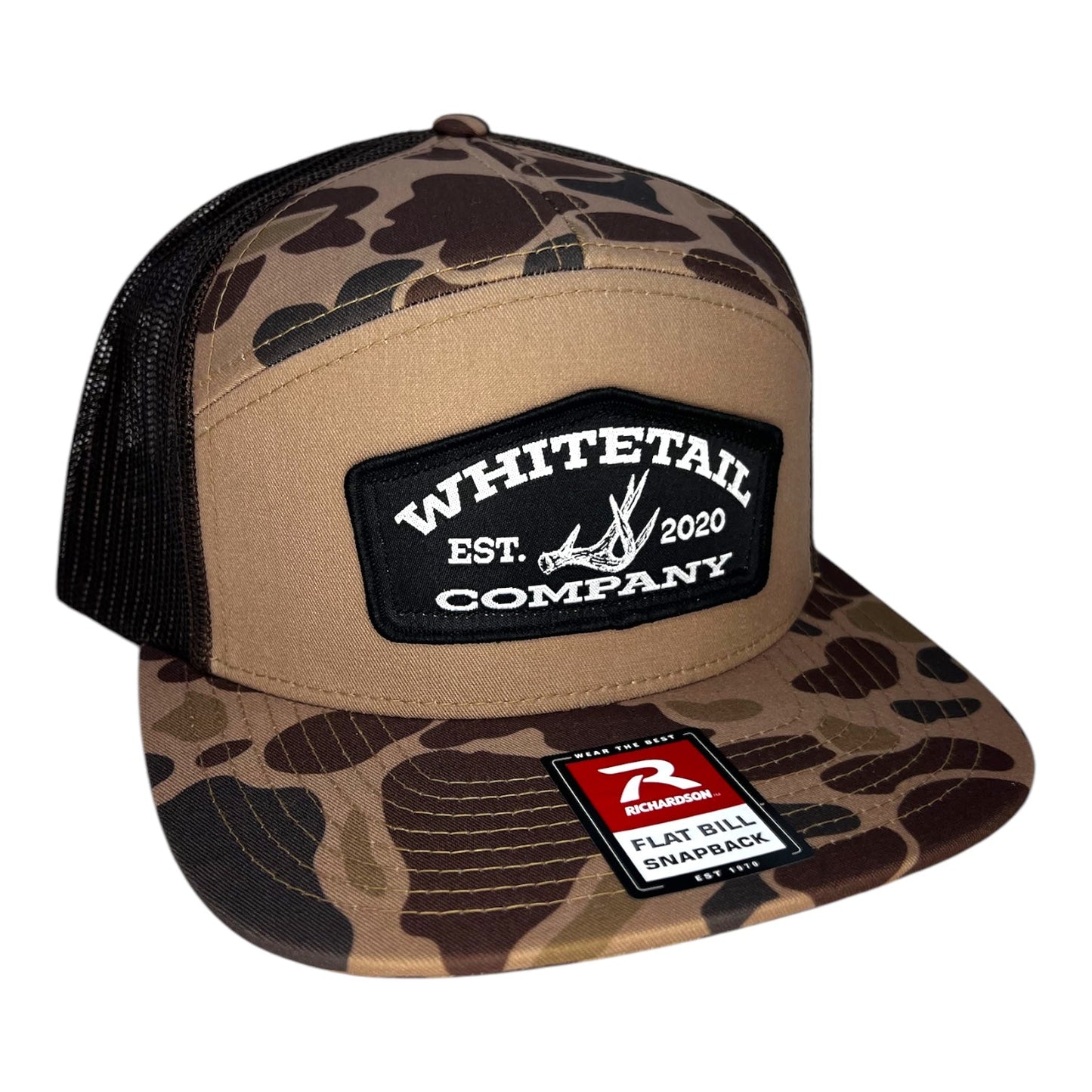 Whitetail Co. Duck Bark Camo Hat - 168 Richardson - Shed Hunter Black