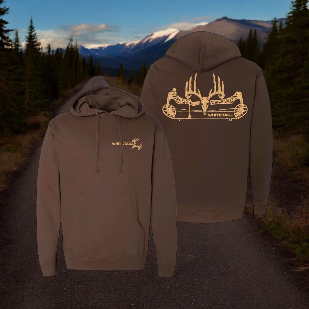 Always Ruttin’ Buck Hoodie – Soft Fleece Hunting Hoodie for Outdoorsmen - Brown