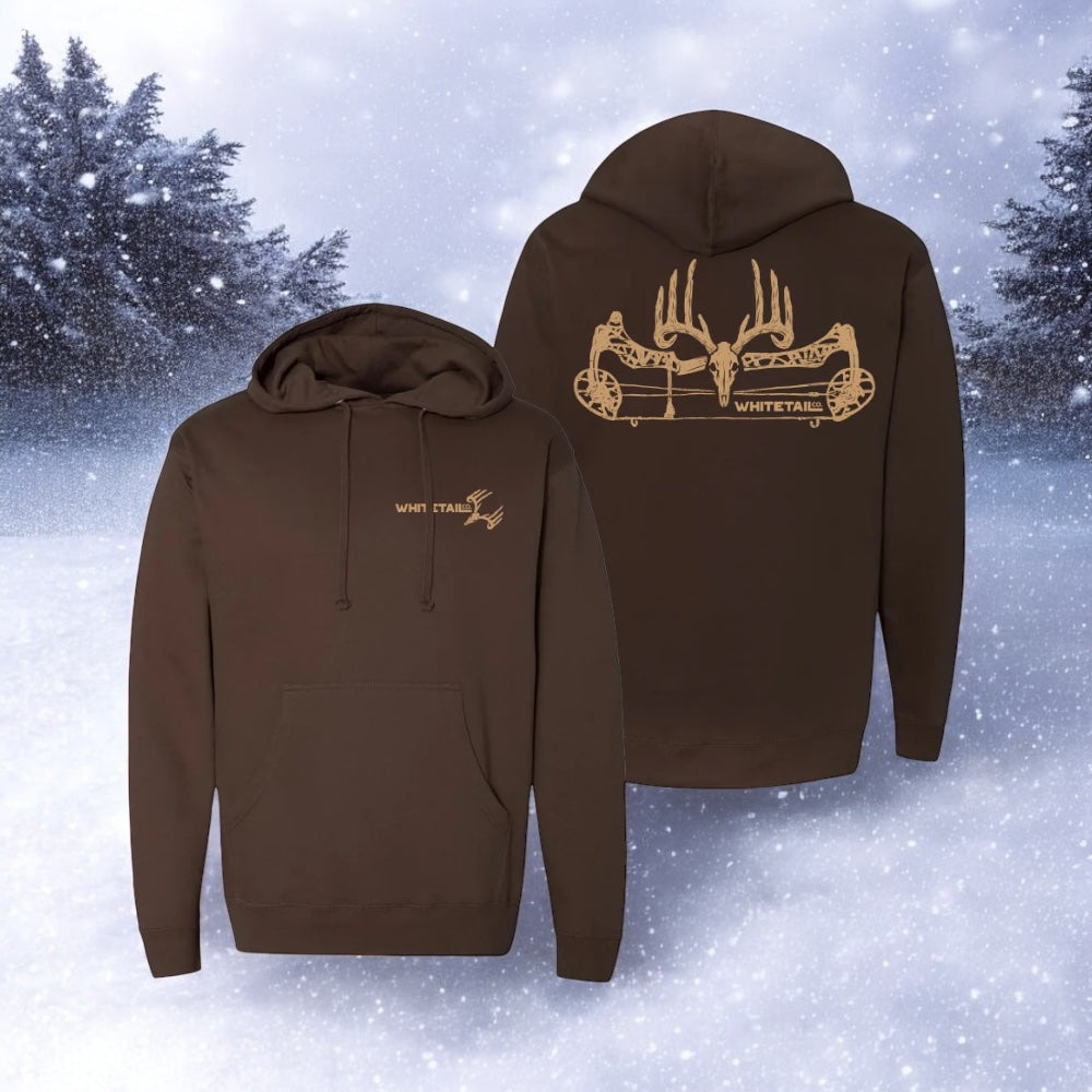 Always Ruttin’ Buck Hoodie – Soft Fleece Hunting Hoodie for Outdoorsmen - Brown