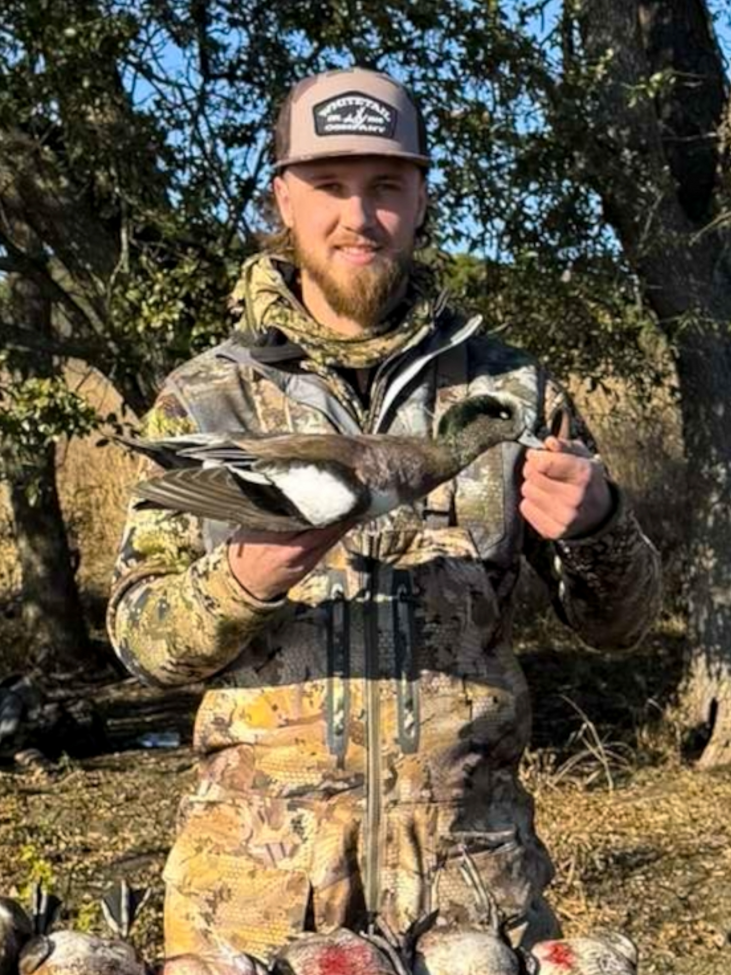 Whitetail Co. Duck Bark Camo Hat - 168 Richardson - Shed Hunter Black