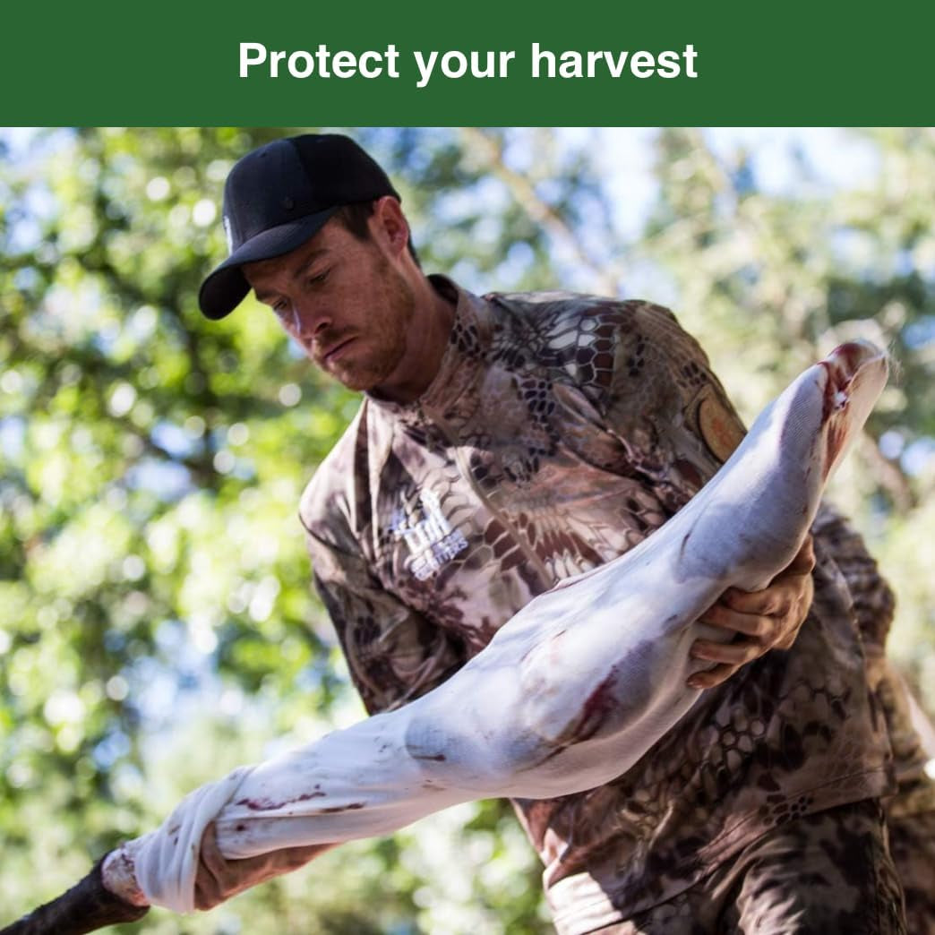 Game Bags Hunting | Available in Packs of 5 Deer or Elk Quarter Bags or 1 Deer Body Bag | Strong, Reusable, Breathable, Stretchable Meat Bags | Vacuum Sealed - Saves 50% Space