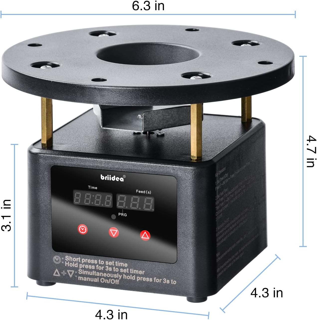 Briidea Deer Feeder Timer, All-In-One Deer Feeder Motor and Timer Kit with Progr