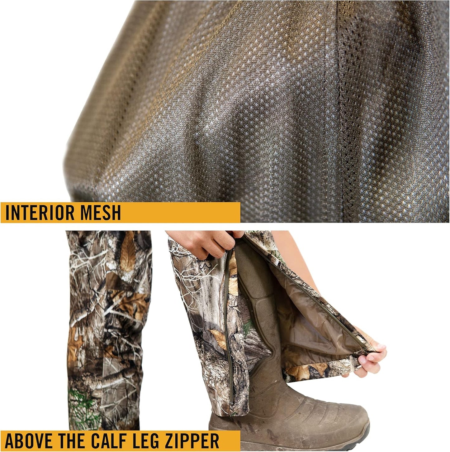 Youth Camo Rain Pant - Waterproof, Ultra-Quiet, Pull-On Outdoor Hunting Pants
