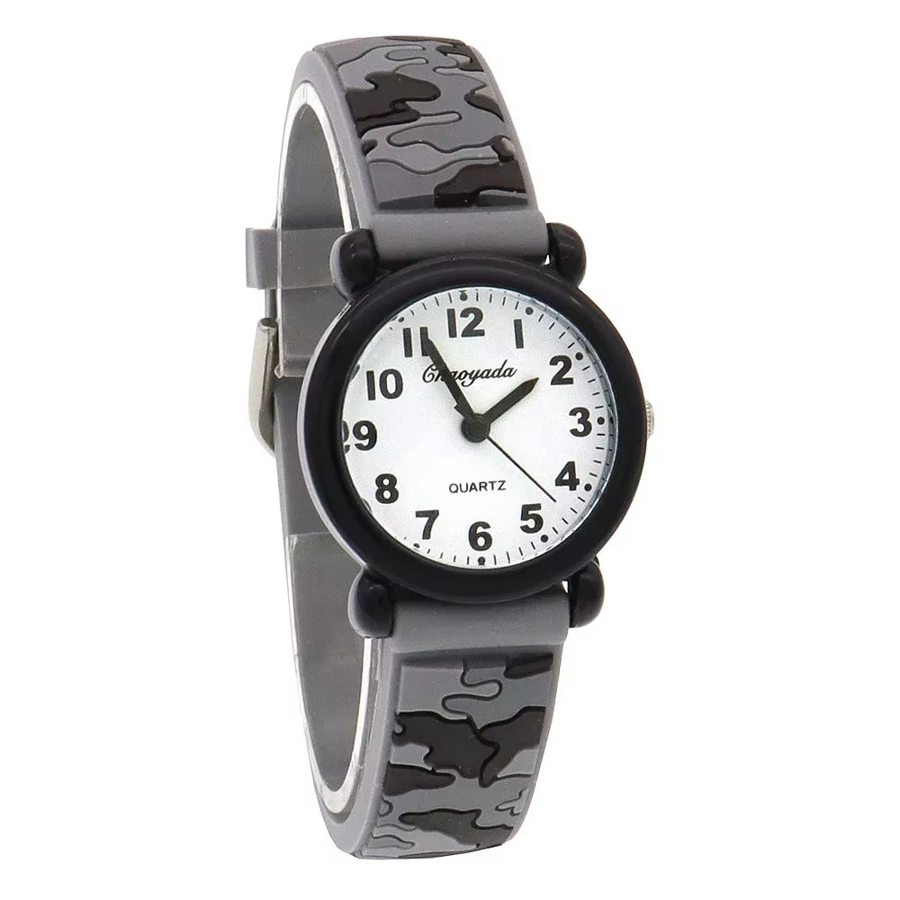 Brand Camo Strap Children'S Watch Cartoon Quartz Watches Student Boy Girl Sports Army Fan Cool Wristwatch Dropshipping Watch