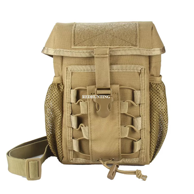 Tactical Pouch CS Dump Drop Pouch Outdooer Utility Pouch Bag Waterproof 1000D Nylon Folding Molle Dump Bag for Outdoor Hiking