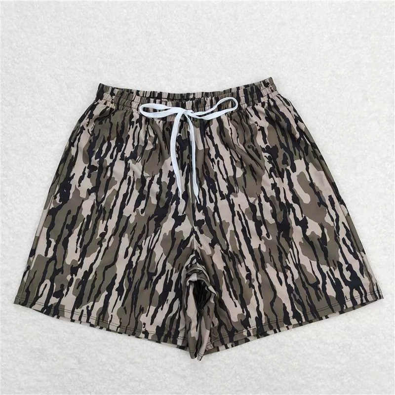 Wholesale Boutique Adult Men Camo Swimming Trunks Beachwear Man Ducks Deer Hunting Shorts Summer Swimwear Pocket Clothing