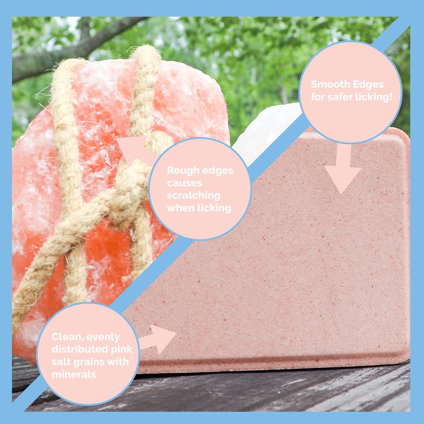 8.8LB (4KG) Compressed Pink Himalayan Salt Animal Lick Brick for Livestock and Wildlife - 100% Pure & Natural Feed Salt - 84 Natural Minerals and Trace Elements
