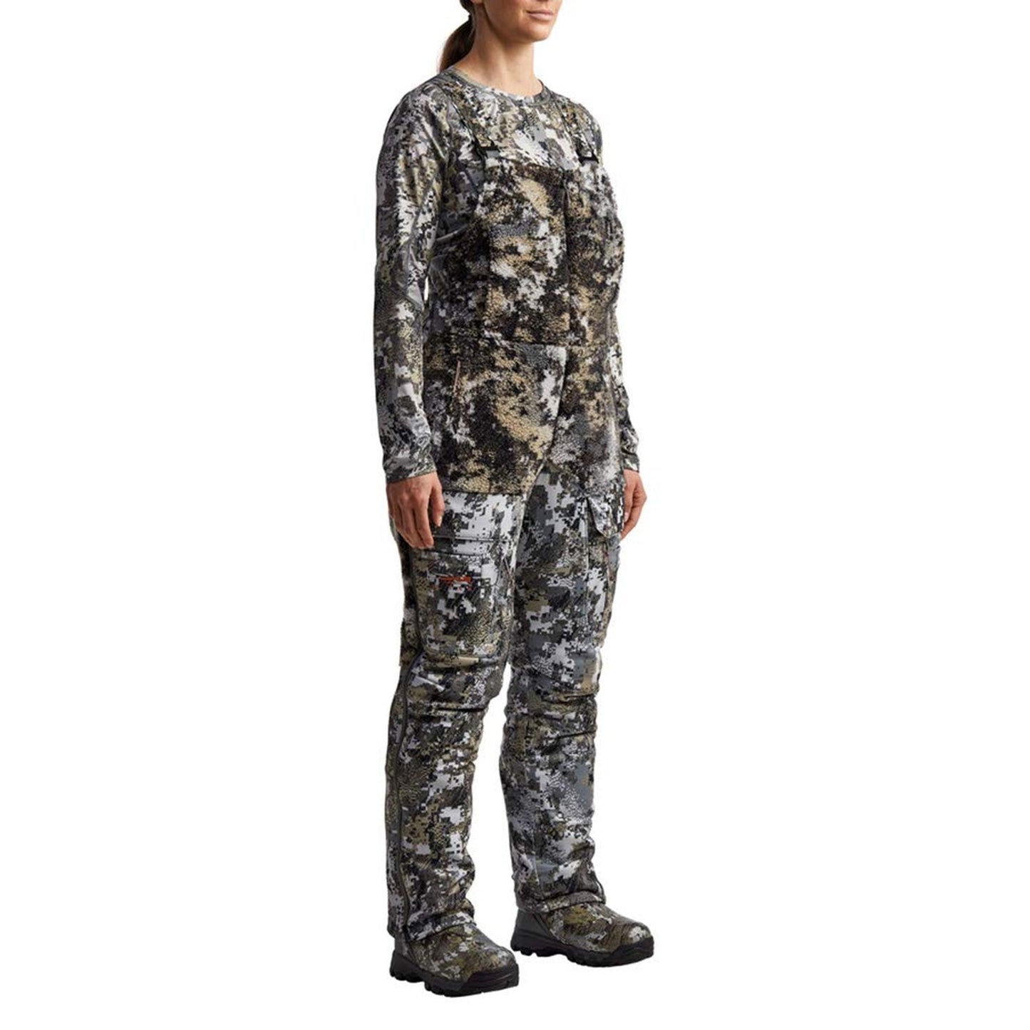 Sitka Women'S Hunting Camo Windproof Insulated Fanatic Bib Medium Elevated Ii