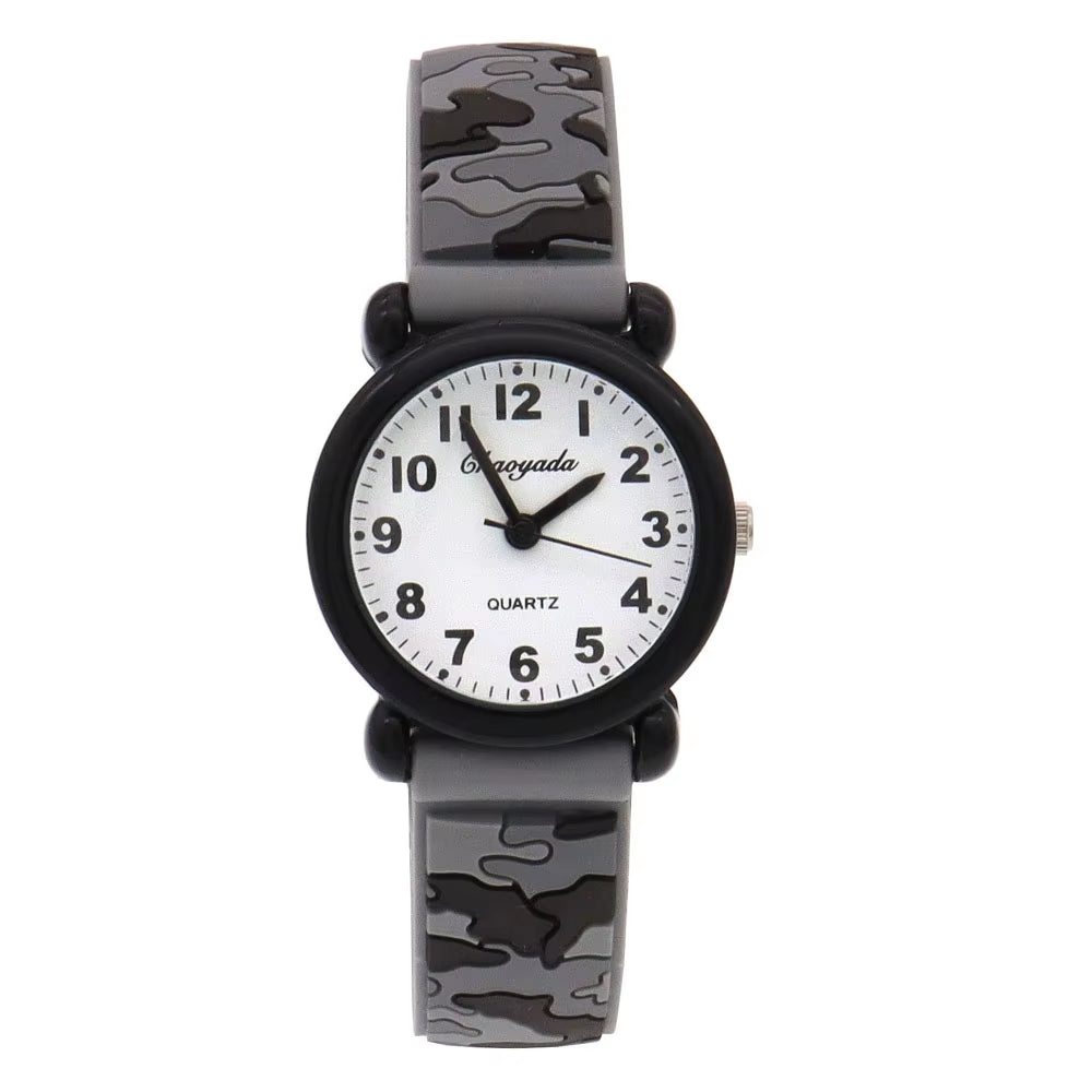 Brand Camo Strap Children'S Watch Cartoon Quartz Watches Student Boy Girl Sports Army Fan Cool Wristwatch Dropshipping Watch