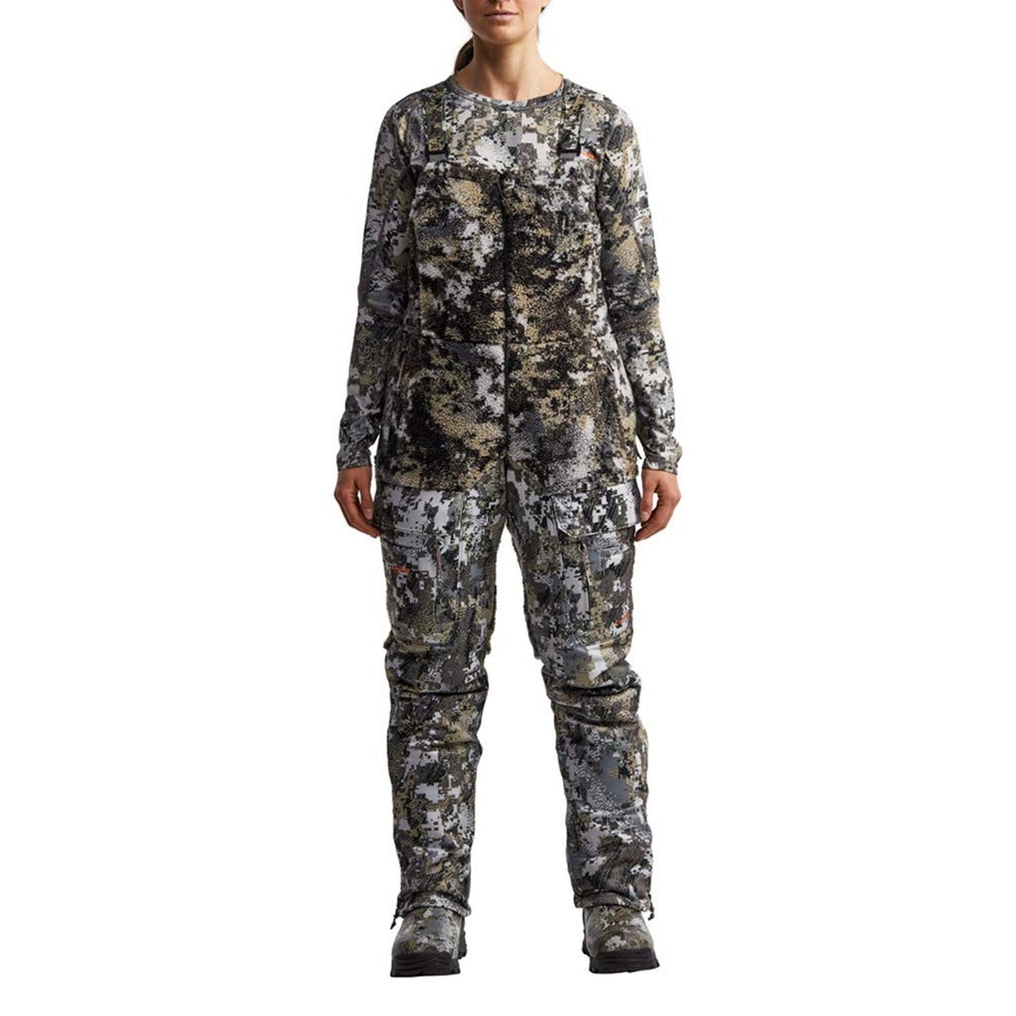 Sitka Women'S Hunting Camo Windproof Insulated Fanatic Bib Medium Elevated Ii