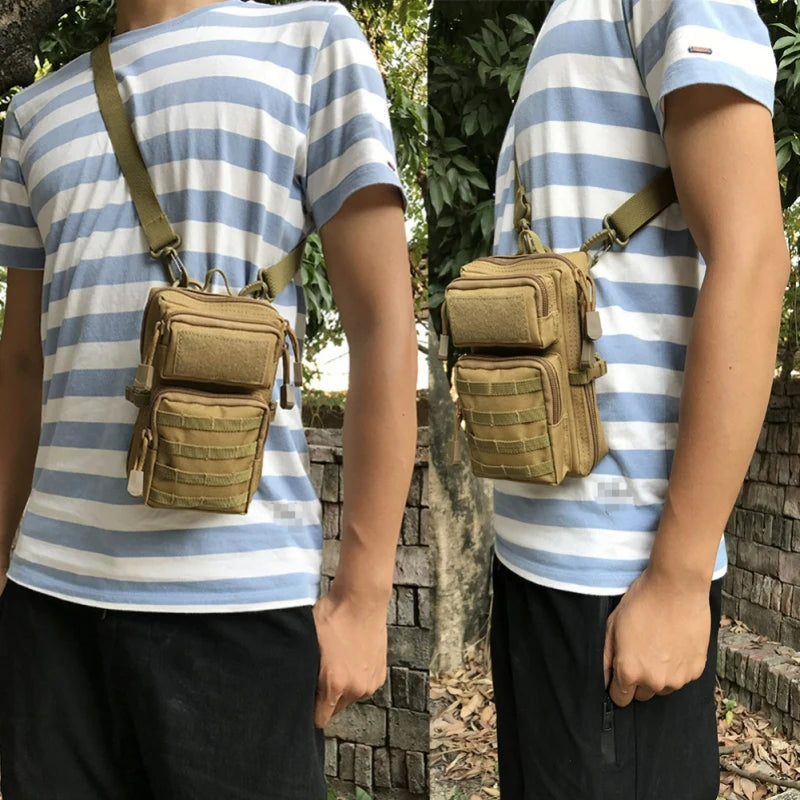 Outdoor Hunting EDC Bag Phone Holder Pouch Camping Hiking MOLLE System Backpack Utility Waist Bag