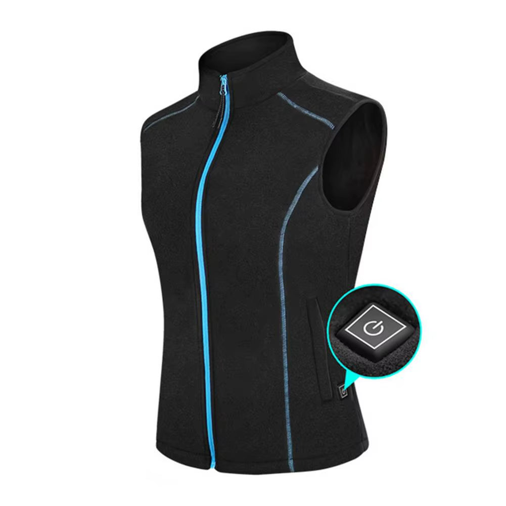 Women Heated Vest Winter Electric Thermal Waistcoat Female Smart Heating Warm Jackets Vest Outdoor Sport Heated Vest Gilet Women