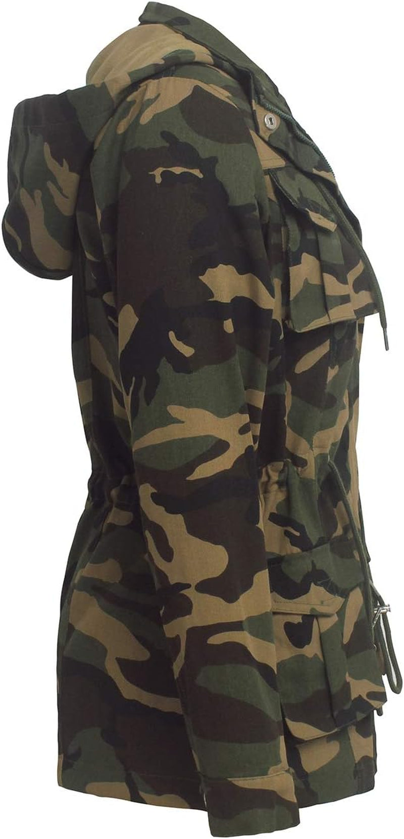 Womens Camouflage Shacket Jacket Coats Fashion Fall Long Sleeve Zipper Canvas Camo Jackets with Pockets