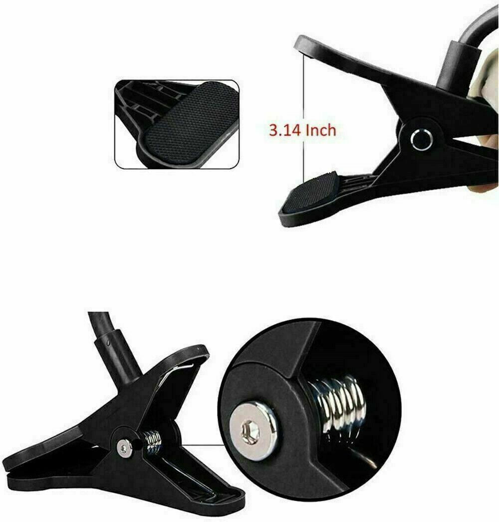 Universal Lazy Mobile Phone Gooseneck Stand Holder Flexible Bed Desk Table Clip