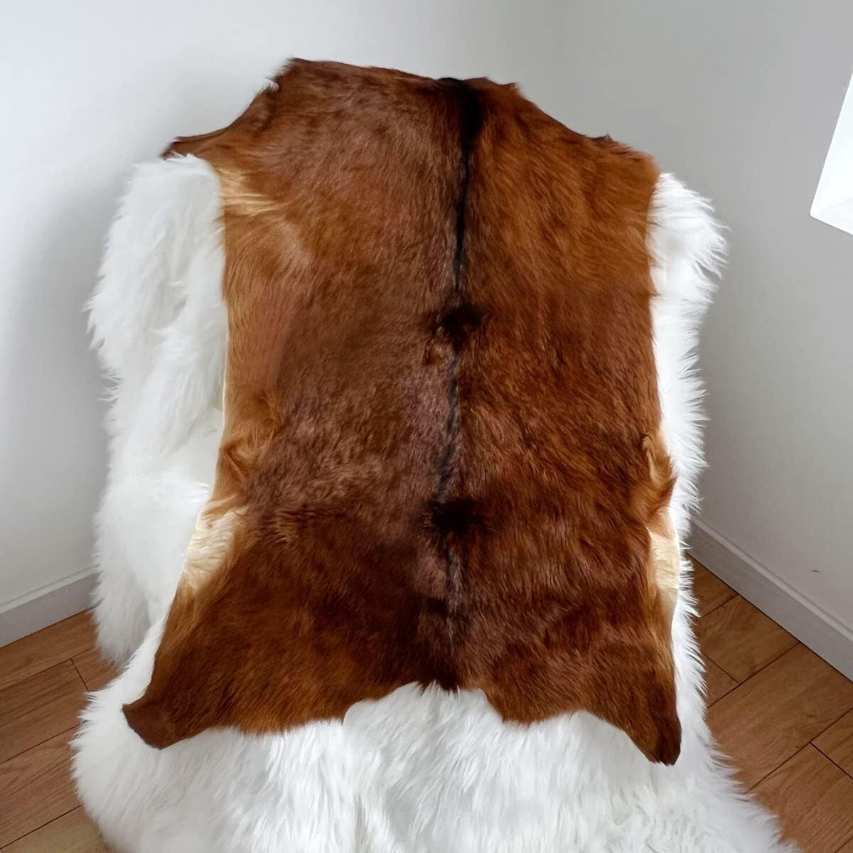 Red Deer Hide Rug Deer Skin Rug Deer Taxidermy Fireplace Deerskin Decor Reindeer