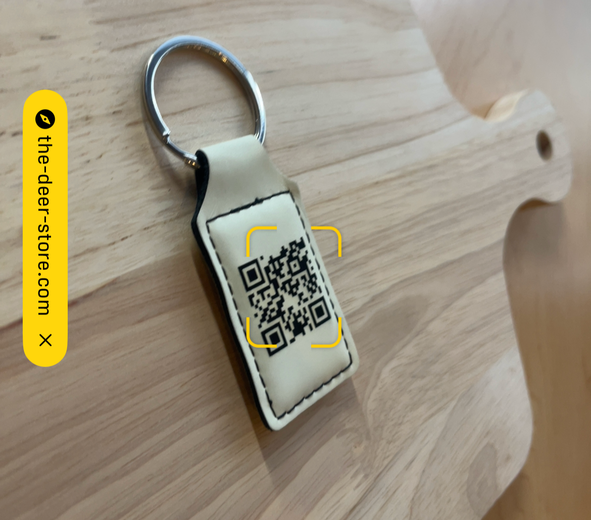 The Deer Store GLOW IN THE DARK Keychain