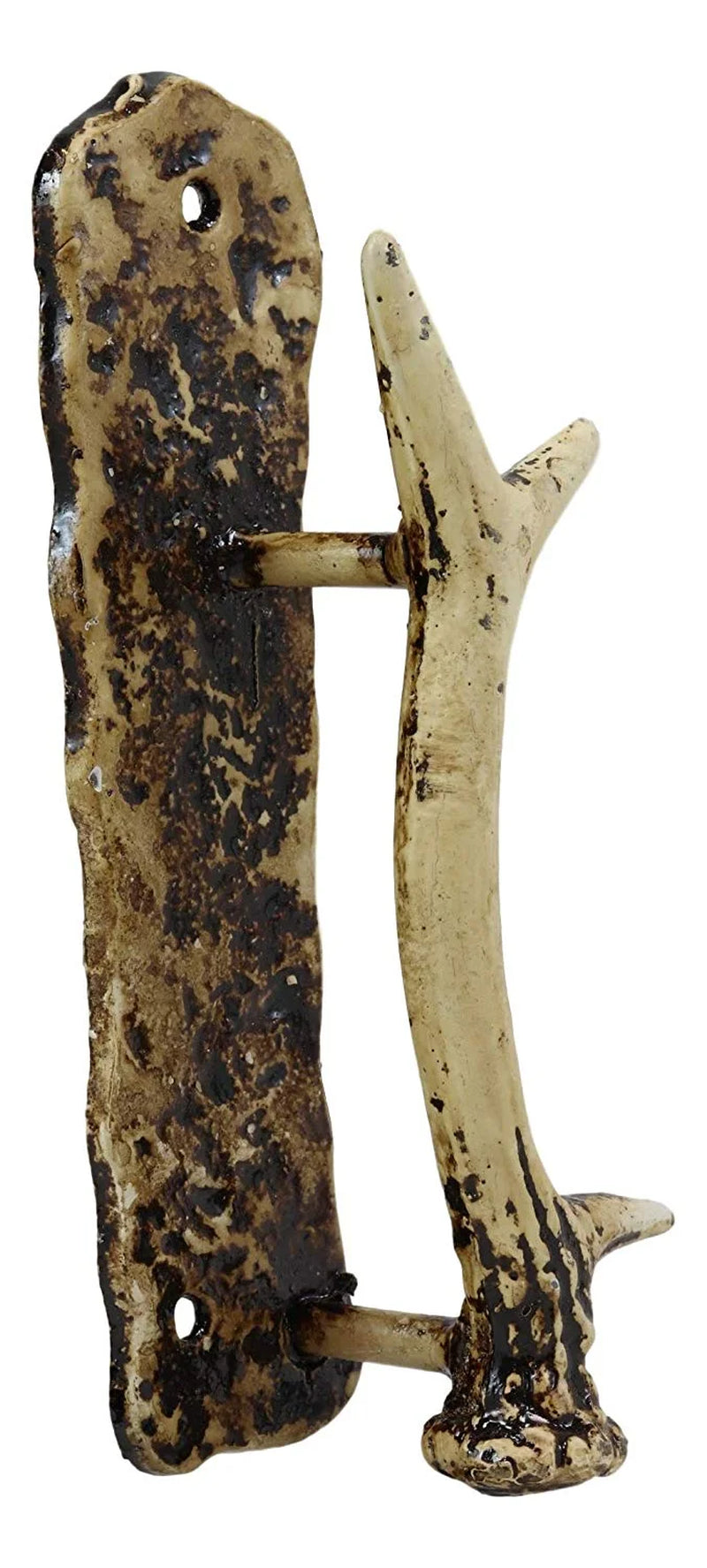 Ebros Set of 2 Western Rustic Deer Antlers Door Pull Handle Hardware Bar Handles