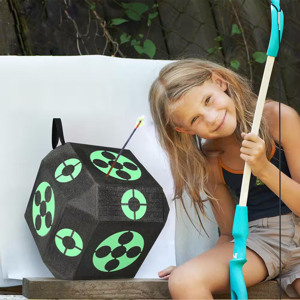 Archery Target 15 In. X 15 In. All-Side Shotting Archery Arrow Target Outdoor Portable Archery Target with Carry Handle