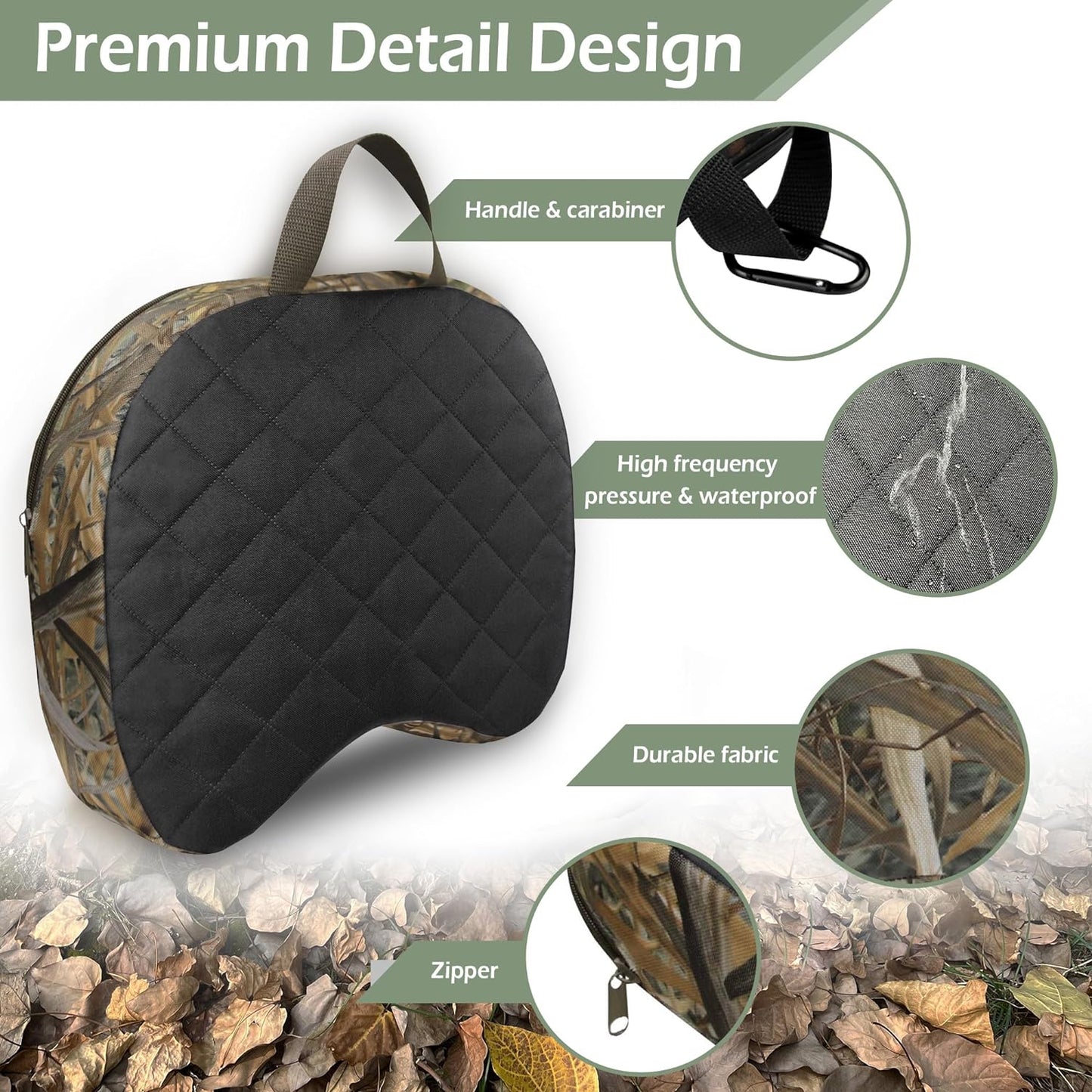 Portable Hunting Seat Cushion 11.4X15.7X2.8I