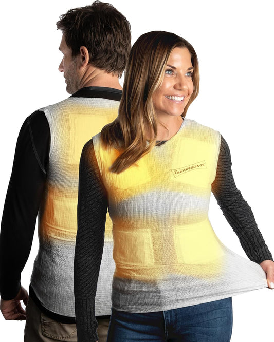 Heated Shirt, Compression Baselayer, 8 Built in Heat Packs, Body Warmer