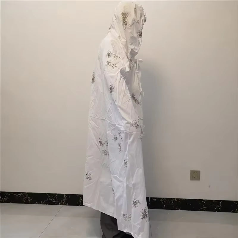 Jacket Style White Snow Camouflage Ghillie Suits Hunting Bionic Color Polyester and Cotton Material Hunting Clothes Ski Suit