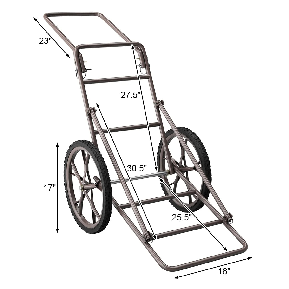 New Deer Cart Game Hauler Utility Gear Dolly Cart Hunting Accessories - 500 LB