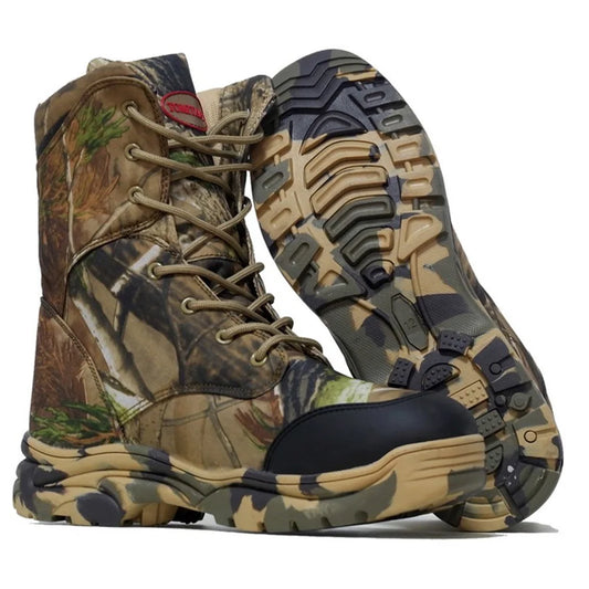 Mens Hunting Boots Hiking Jungle Shoes (Men Size 6.5-11)