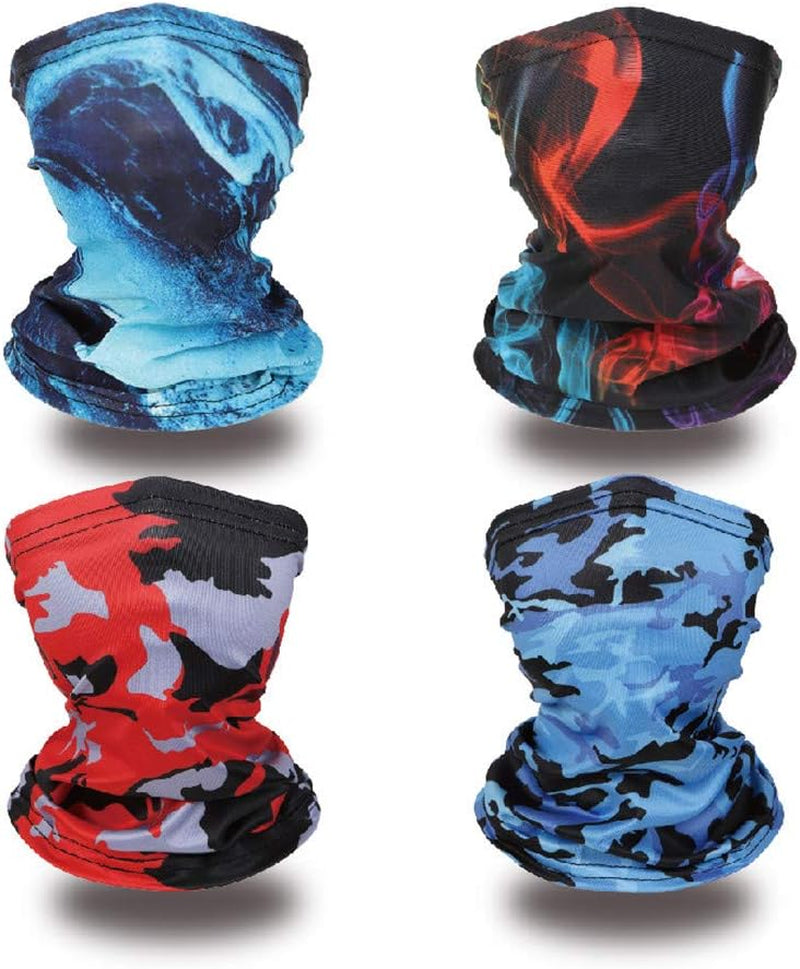 Kids Neck Gaiters Face Cover Balaclava Bandanas Face Covering for Children Summer Neck Gaiter