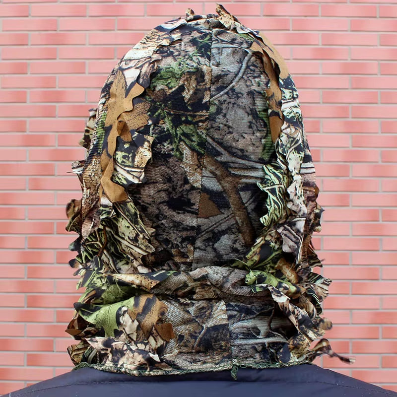 Man and Woman Outdoor Hunting Cap Cycling Fishing Bionic Camouflage Hunting Mask Outdoor Hunting Fishing Headgear Camou Hat