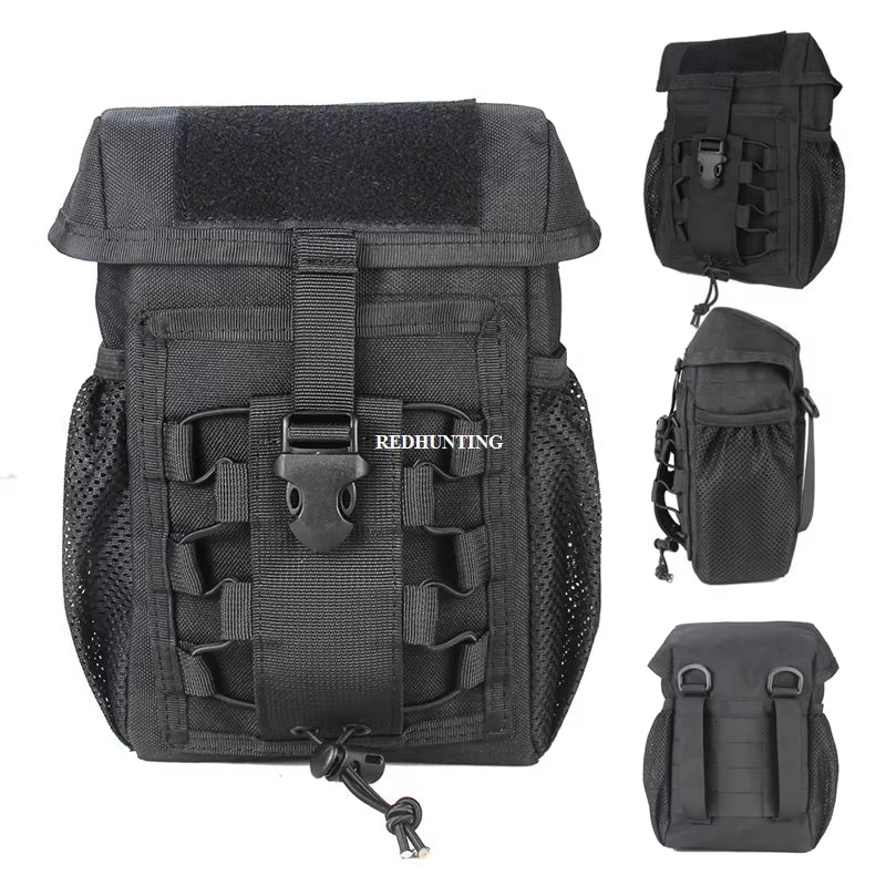 Tactical Pouch CS Dump Drop Pouch Outdooer Utility Pouch Bag Waterproof 1000D Nylon Folding Molle Dump Bag for Outdoor Hiking