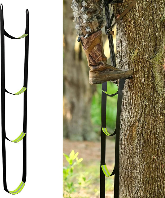 3-Step Climbing Stick Aider Heavy Duty Climbing Aider Hunting Saddle Platform