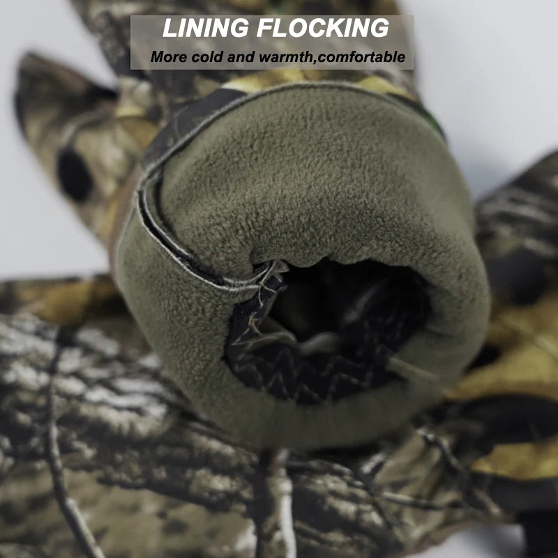 Hunting Gloves Finger/Fingerless Gloves Winter Camo Winterize Gloves for Outdoor Shooting Archery Fishing Hunting Accessories